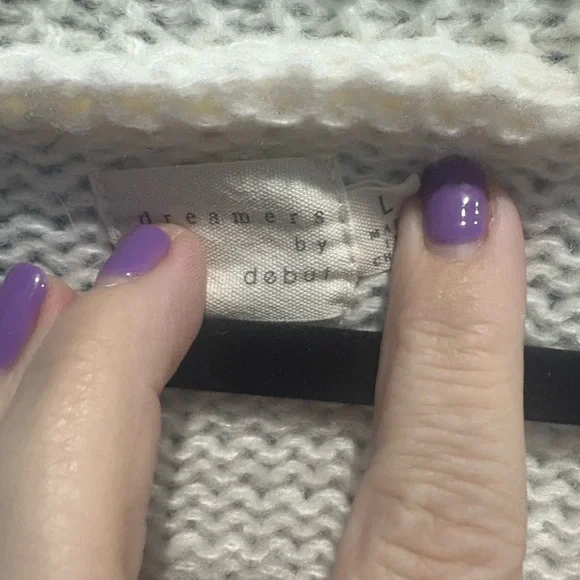 Dreamers Women's Cream Cardigan with Pink Strawberry Accents - Picture 2 of 5